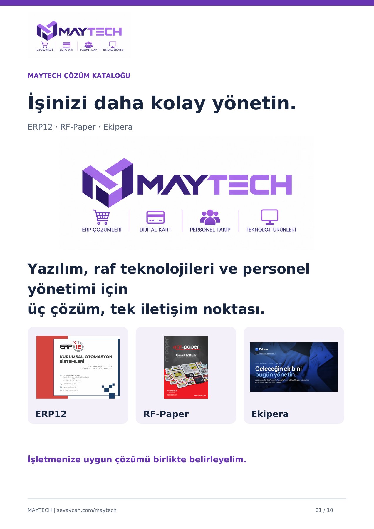 Ürün Tanıtım Kataloğu katalog kapağı